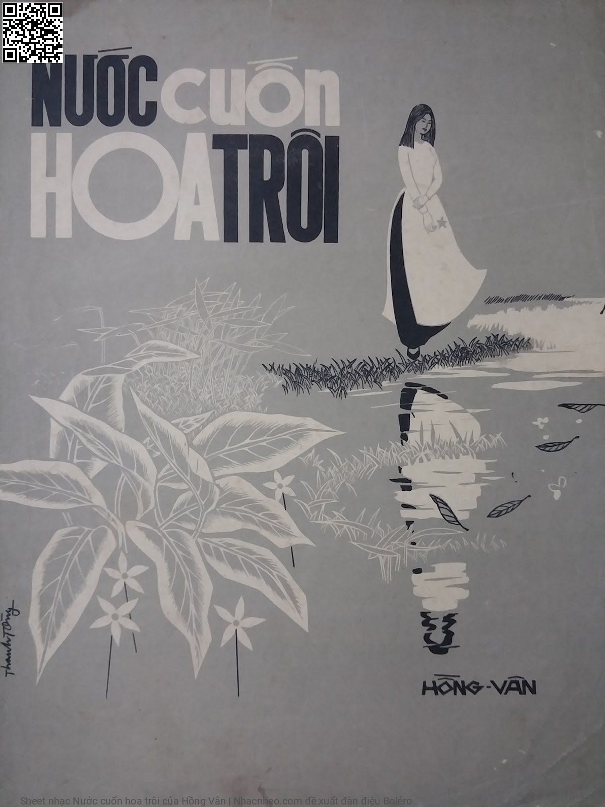 Trang 1 của Sheet nhạc PDF bài hát Nước cuốn hoa trôi - Hồng Vân, 1. Người con  gái năm ấy thường hay  ra hái hoa bên bờ  suối. Rồi nâng  niu thả hoa trên dòng  nước đứng trông theo mà  buồn