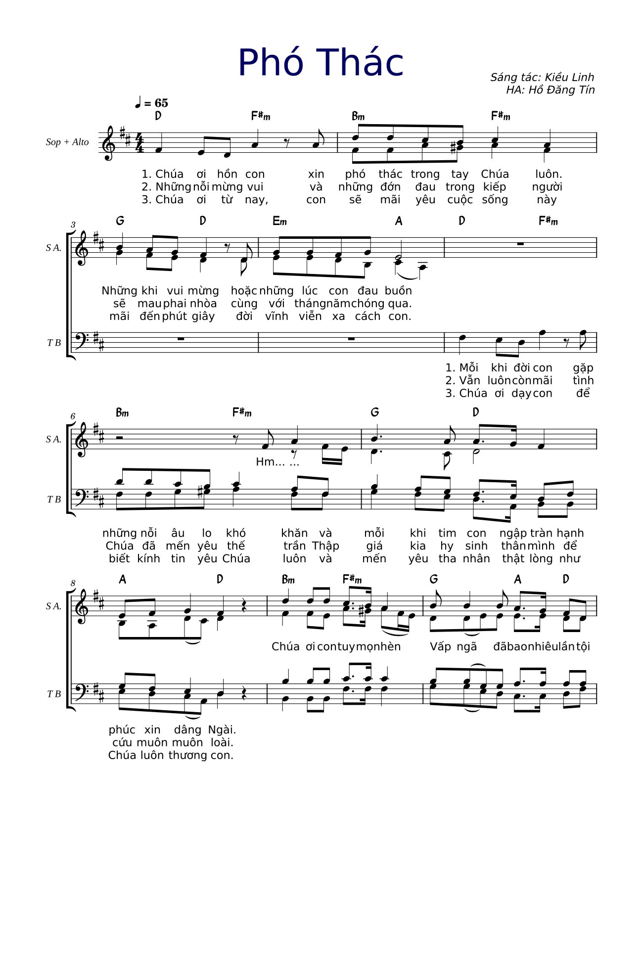 Chúa ơi hồn con xin phó thác trong tay chúa luôn, Trang 3