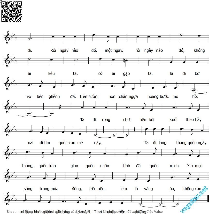 Trang 2 của Sheet nhạc PDF bài hát Rong chơi cuối trời quên lãng - Hoàng Thi Thơ, 1.  Ta đi lang thang theo ngày tháng. Theo đời  hoang mang buồn  đi bốn phương  trời Ta đi rong chơi như là gió, như là  mây