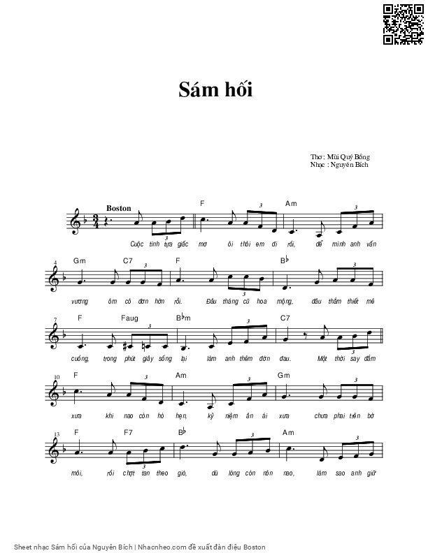 Sám hối - Nguyên Bích