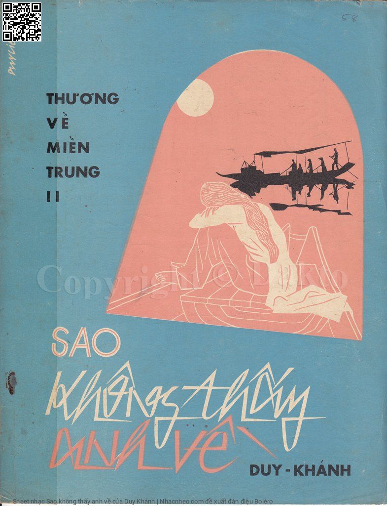 Trang 1 của Sheet nhạc PDF bài hát Sao không thấy anh về - Duy Khánh