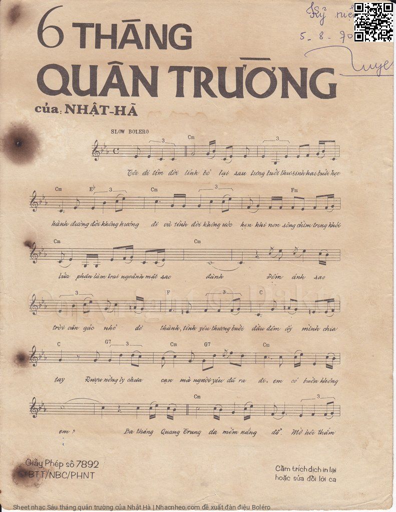 Trang 2 của Sheet nhạc PDF bài hát Sáu tháng quân trường - Nhật Hà, Tôi đi tìm đời  lính bỏ lại sau  lưng tuổi thư sinh hai buổi học  hành. Đường  đời không hướng  đi tình và đời không ước  hẹn