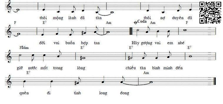 Trang 2 của Sheet nhạc PDF bài hát Sóng gió - Nguyễn Long Khánh, Đành lòng sao người hỡi  tin yêu thôi không  còn. Chiều nay sóng gió lên  khơi và  ta đành mất nhau  thôi