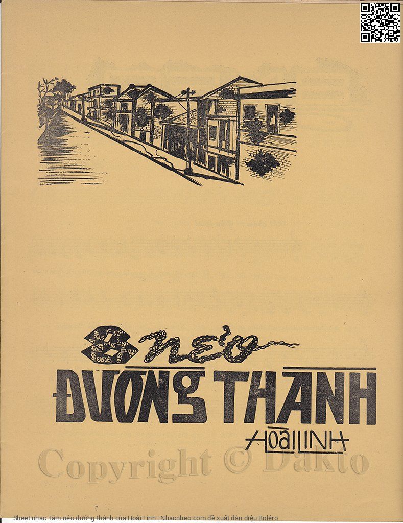 Trang 1 của Sheet nhạc PDF bài hát Tám nẻo đường thành - Hoài Linh, 1. Bé thơ  ơi, bé thơ  ơi nín đi đừng  khóc.. Xót xa  nhiều trào thêm nước mắt