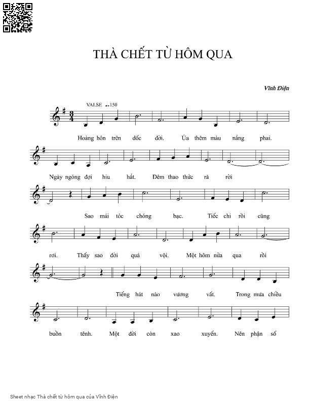 Thà chết từ hôm qua