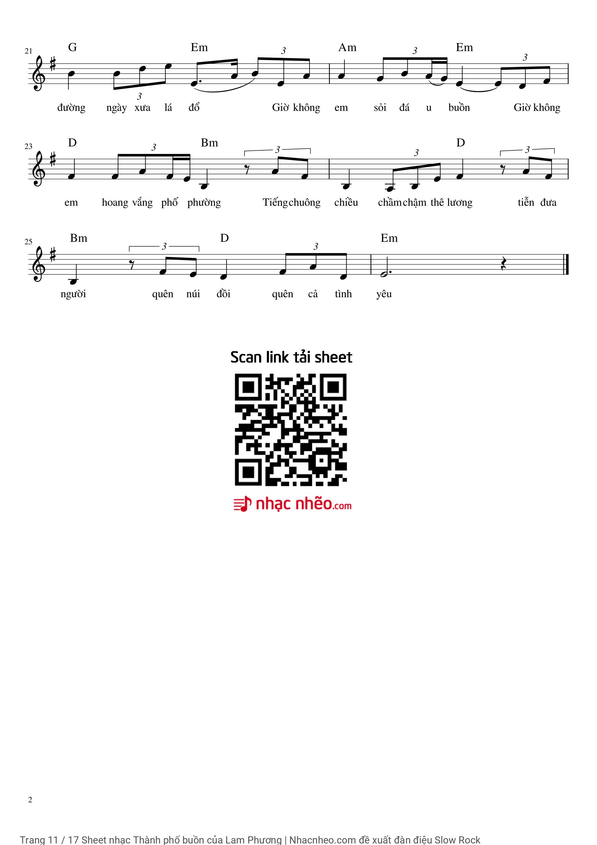 Có sheet Piano solo và sheet Guitar Tab bên dưới, Trang 11