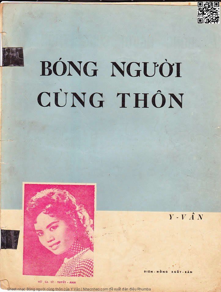 Trang 1 của Sheet nhạc PDF bài hát Bóng người cùng thôn - Y Vân, 1.  Nhớ mãi câu ca chiều  ấy. Êm ái như trong chiều  nay Có tiếng ai kia thầm  nói