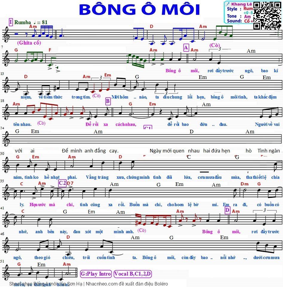 Bông ô môi - Sơn Hạ