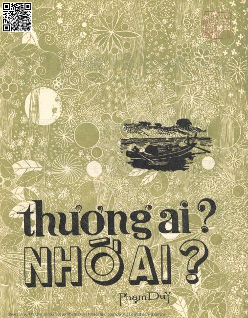 Trang 1 của Sheet nhạc PDF bài hát Thương ai nhớ ai - Phạm Duy, Khăn thương nhớ  ai, khăn  rơi rơi xuống  đất?