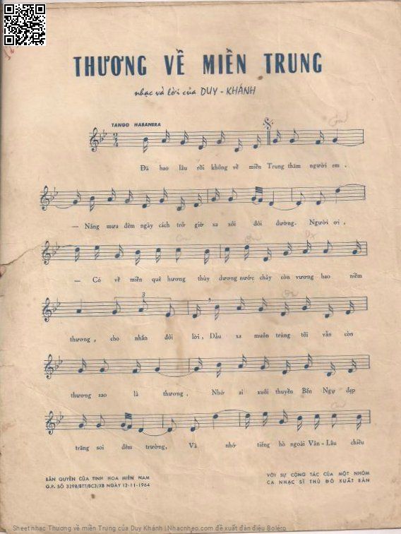 Trang 2 của Sheet nhạc PDF bài hát Thương về miền Trung - Duy Khánh, 1. Đã bao lâu rồi không về miền  Trung thăm người em. Nắng mưa đêm ngày cách trở giờ  xa xôi đôi  đường