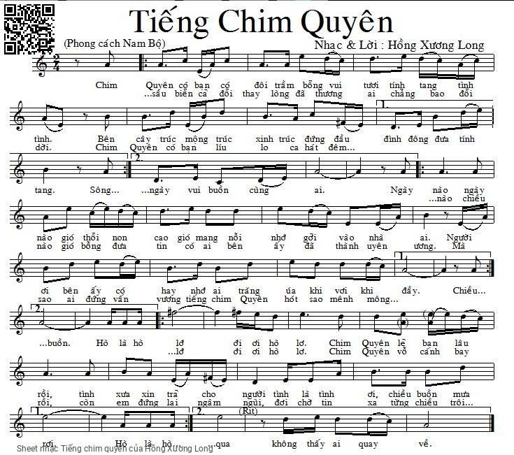 Tiếng chim quyên - Hồng Xương Long