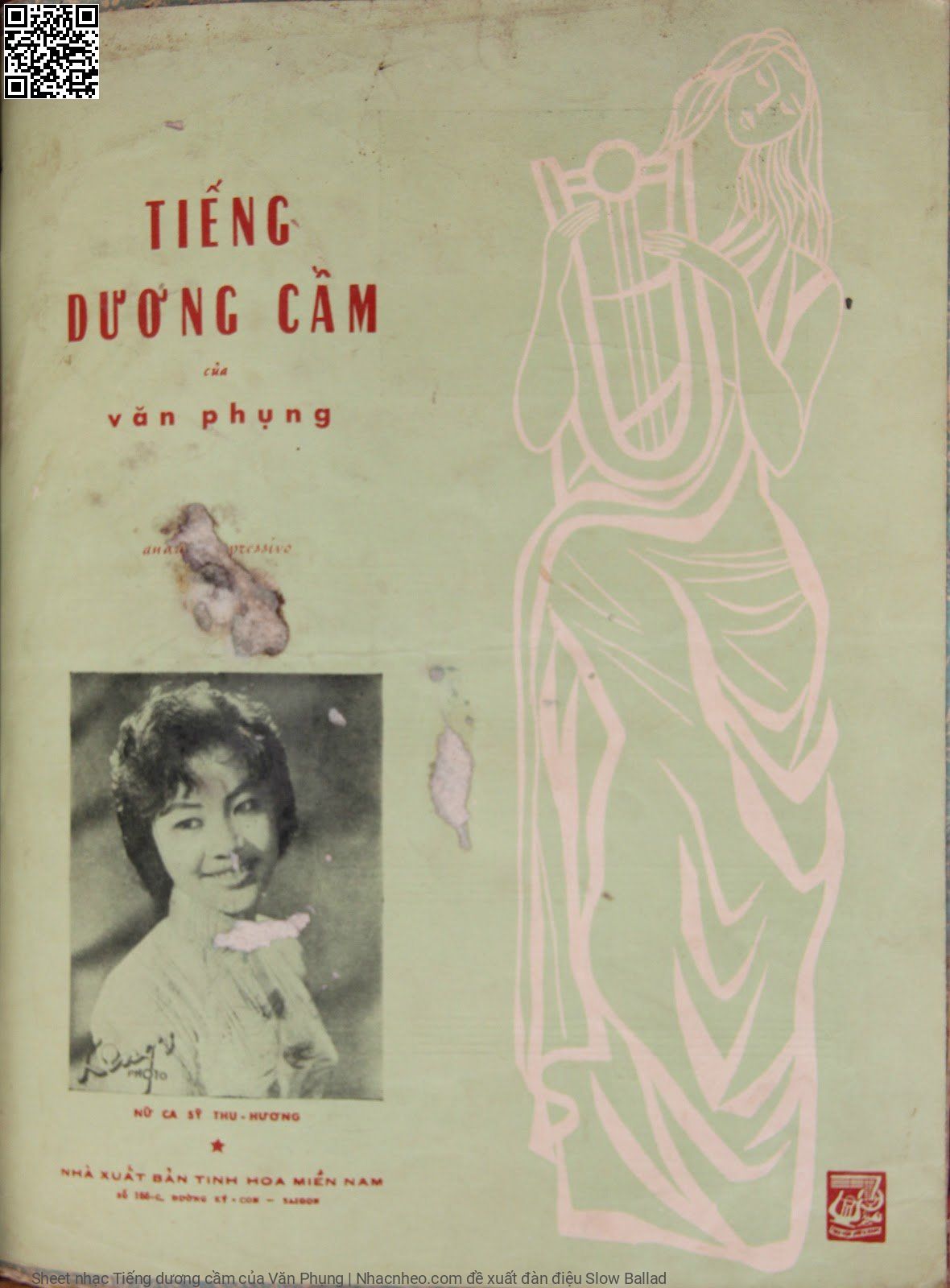 Trang 1 của Sheet nhạc PDF bài hát Tiếng dương cầm - Văn Phụng, Nhớ hôm  nào mùa xuân mới  sang. Muôn  bầy chim ca hót  vang Tung  cánh nhẹ bay la  đà