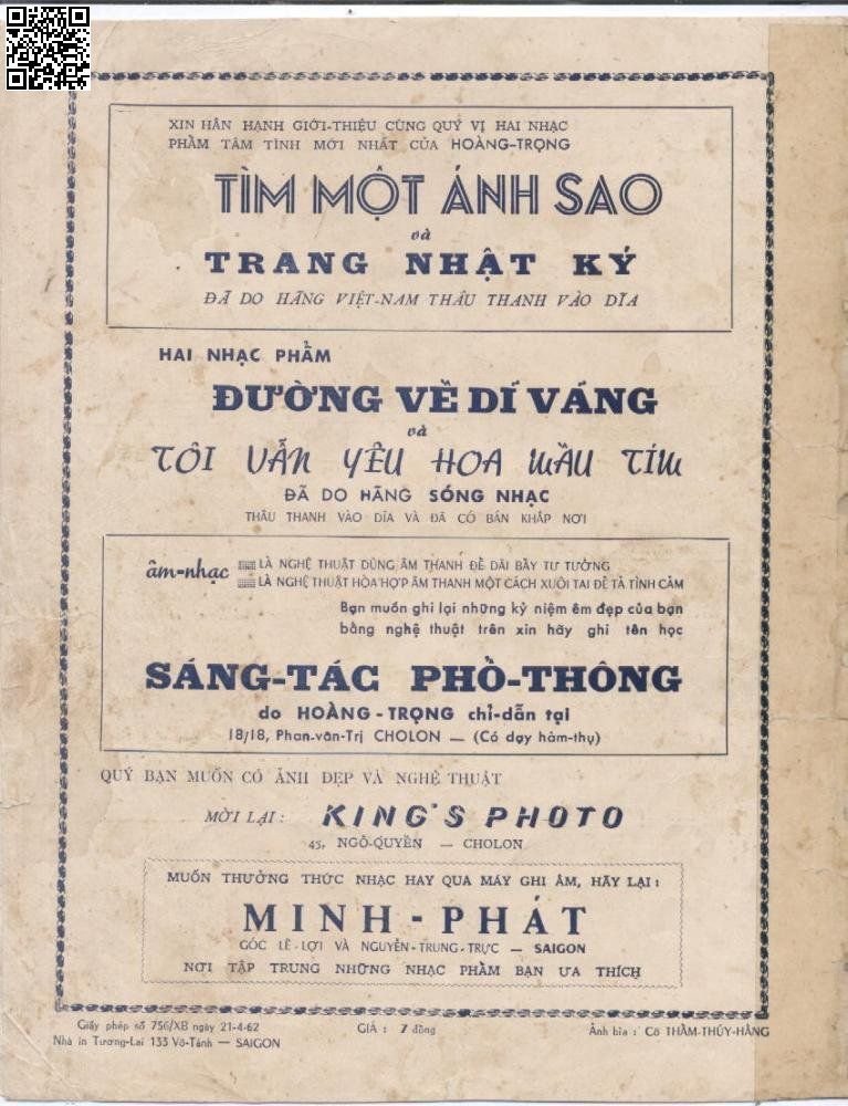 Trang 4 của Sheet nhạc PDF bài hát Tìm một ánh sao - Hoàng Trọng, 1. Mây  cuốn mịt mù che khuất ánh sao. Lạnh lùng sương xuống đã  lâu Hồn đêm nay mơ về  đâu?