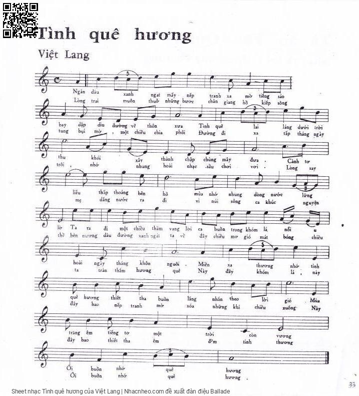 Tình quê hương - Việt Lang