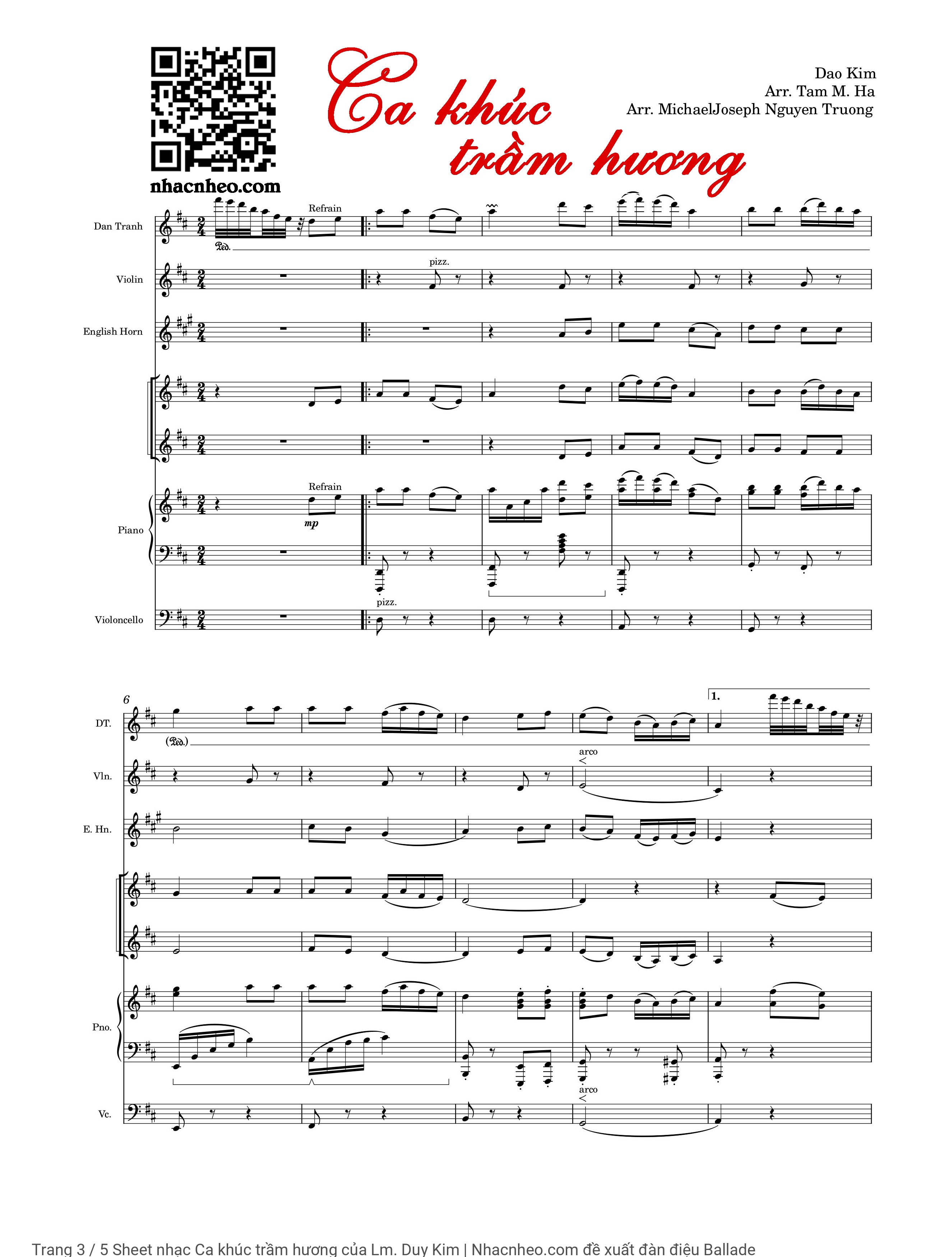 Có Sheet cho bản phối Piano x Violin x Đàn Tranh x Ukulele x Cello, Trang 3