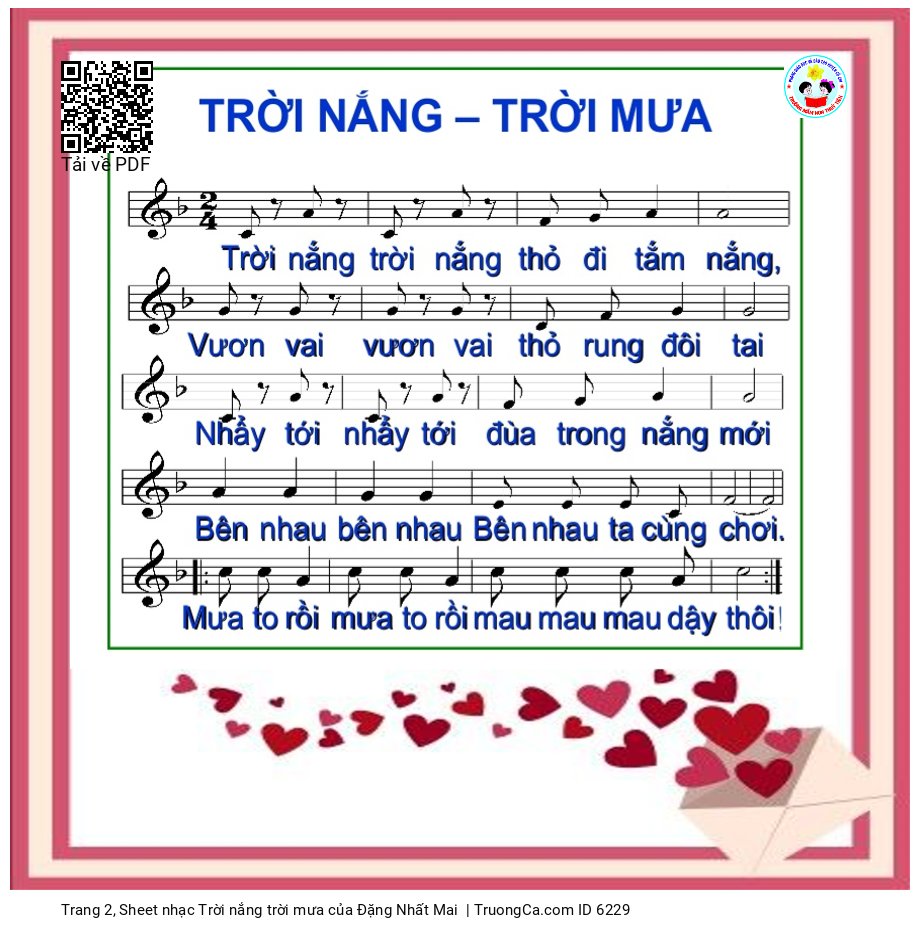 Trời nắng trời nắng Thỏ đi tắm nắng, Trang 2