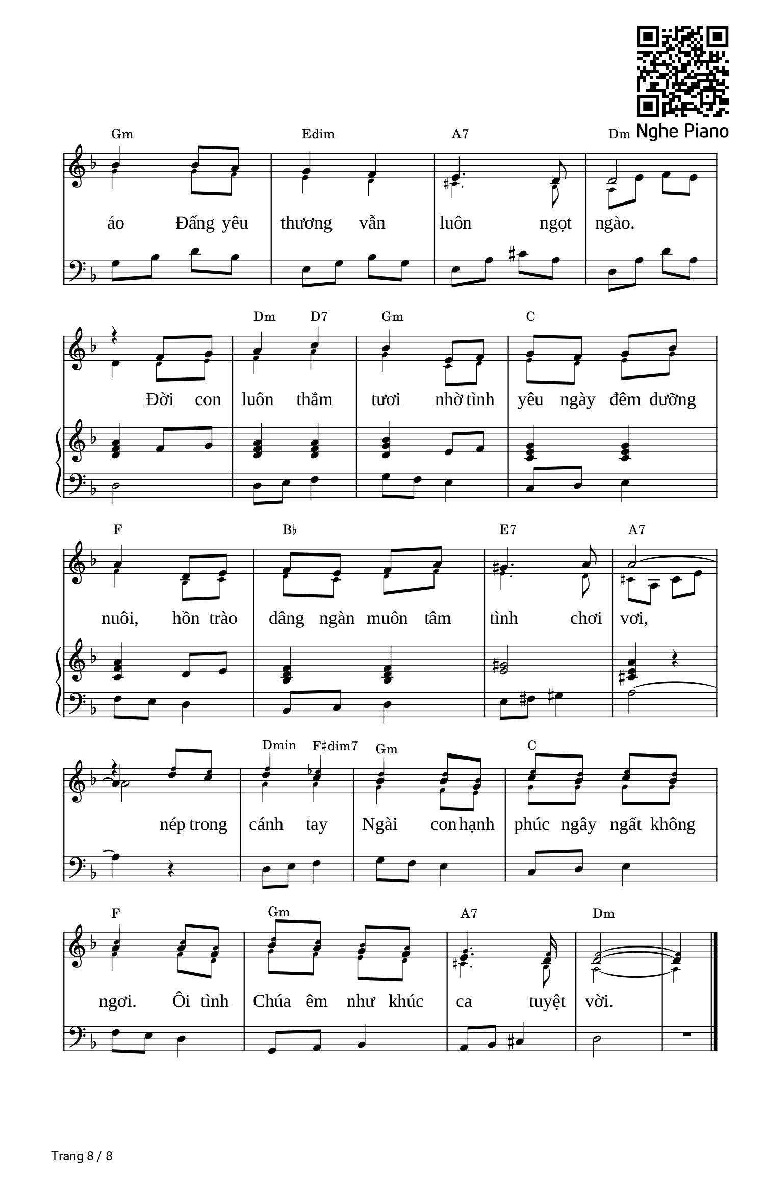 Có Sheet đệm Piano và sheet lời Có sheet cho ca đoàn, Trang 8