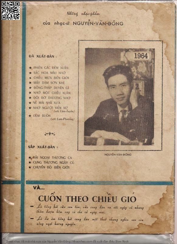 Trang 4 của Sheet nhạc PDF bài hát Về mái nhà xưa - Nguyễn Văn Đông, 1. Về đây ngơ ngác, chim bay tìm  đàn. Về đây hoang vắng, lạnh buốt cung  đàn Tôi lắng nghe tâm tình nhân  thế