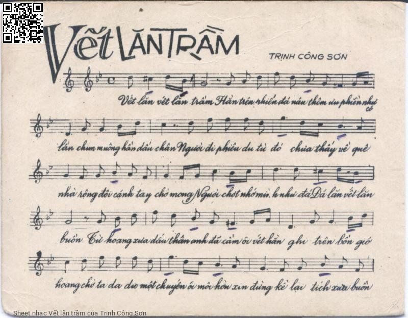 Trang 2 của Sheet nhạc PDF bài hát Vết lăn trầm - Trịnh Công Sơn, 1. Vết  lăn, vết lăn  trầm