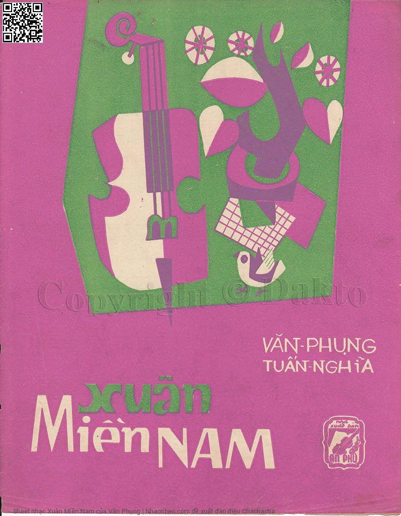 Trang 1 của Sheet nhạc PDF bài hát Xuân Miền Nam - Văn Phụng, Đàn  ai  lả lơi theo gió buông  tơ vàng