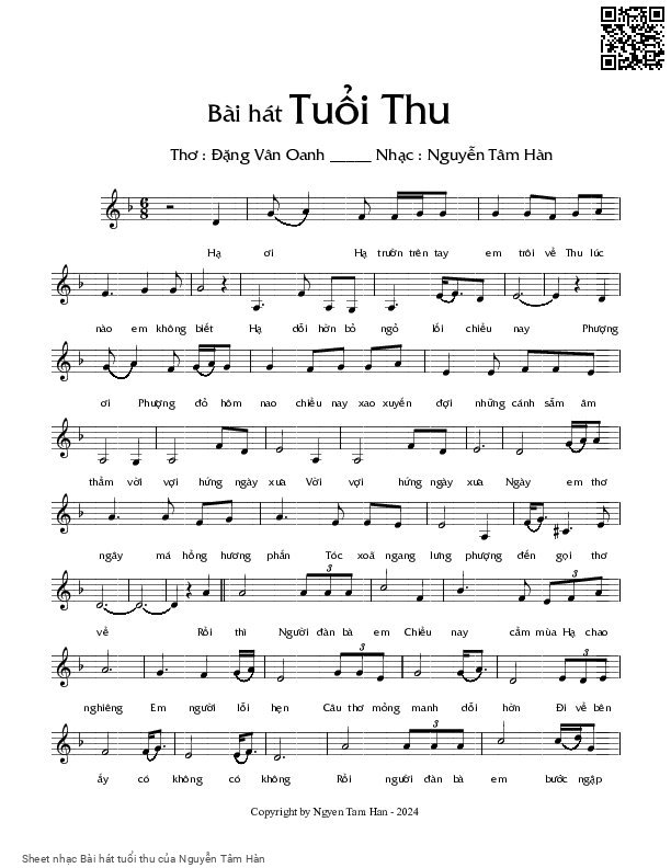 Bài hát tuổi thu