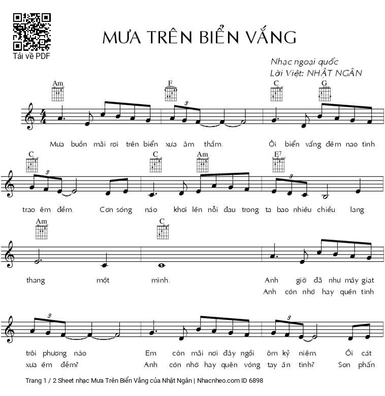 Mưa Trên Biển Vắng