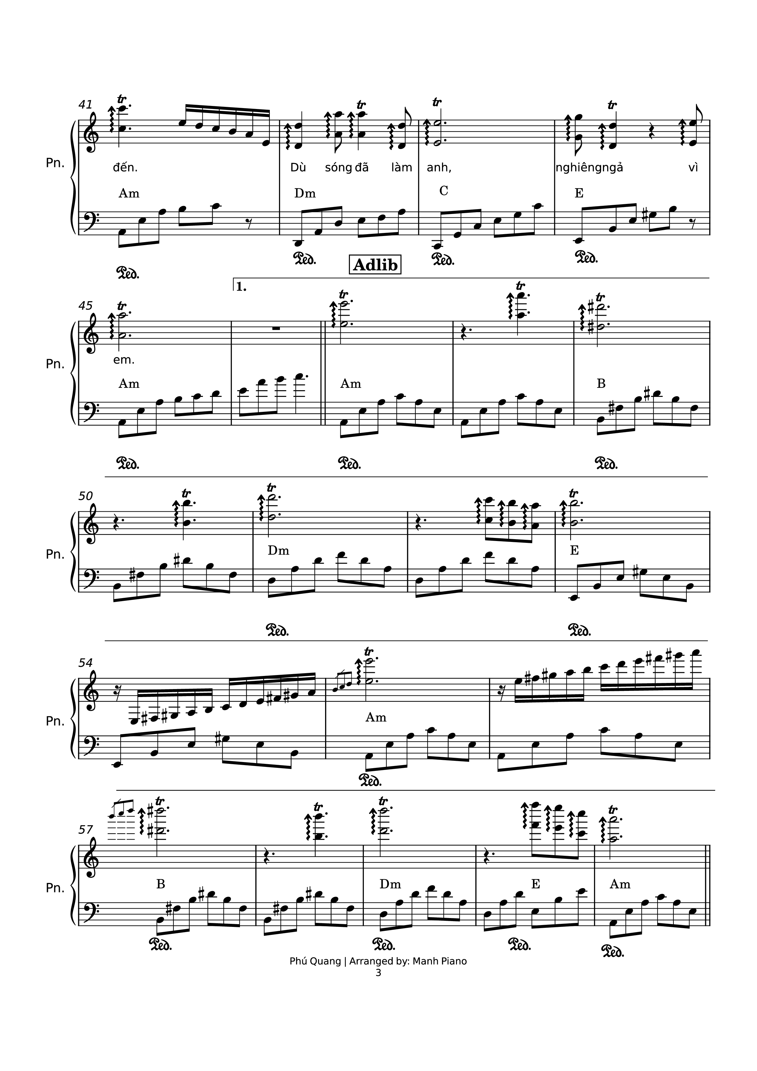 Trang 3 của Sheet nhạc PDF bài hát Biển, Nỗi Nhớ Và Em Piano cover - Hữu Thỉnh