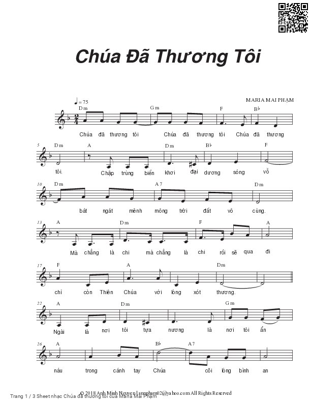 Chúa đã thương tôi