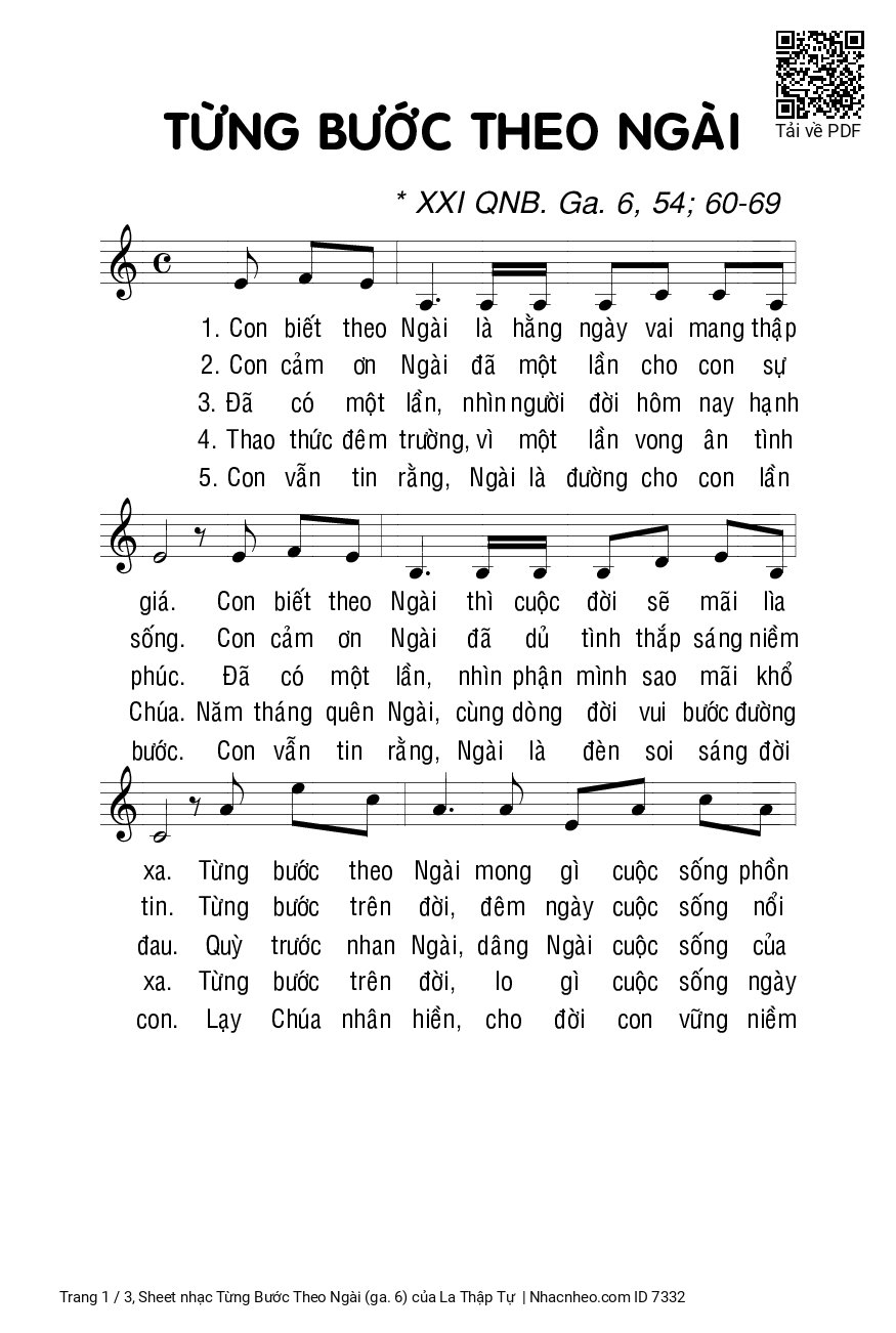 Từng Bước Theo Ngài (ga. 6)