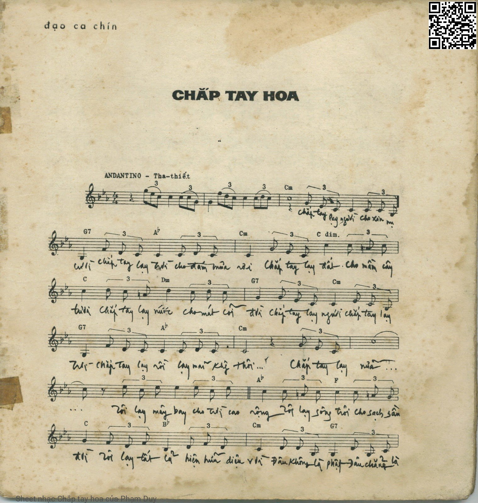 Chắp tay hoa - Phạm Duy