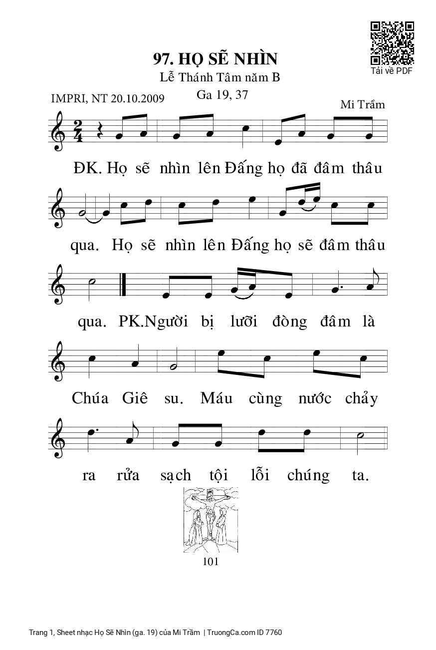 Sheet nhạc Họ Sẽ Nhìn (ga. 19)