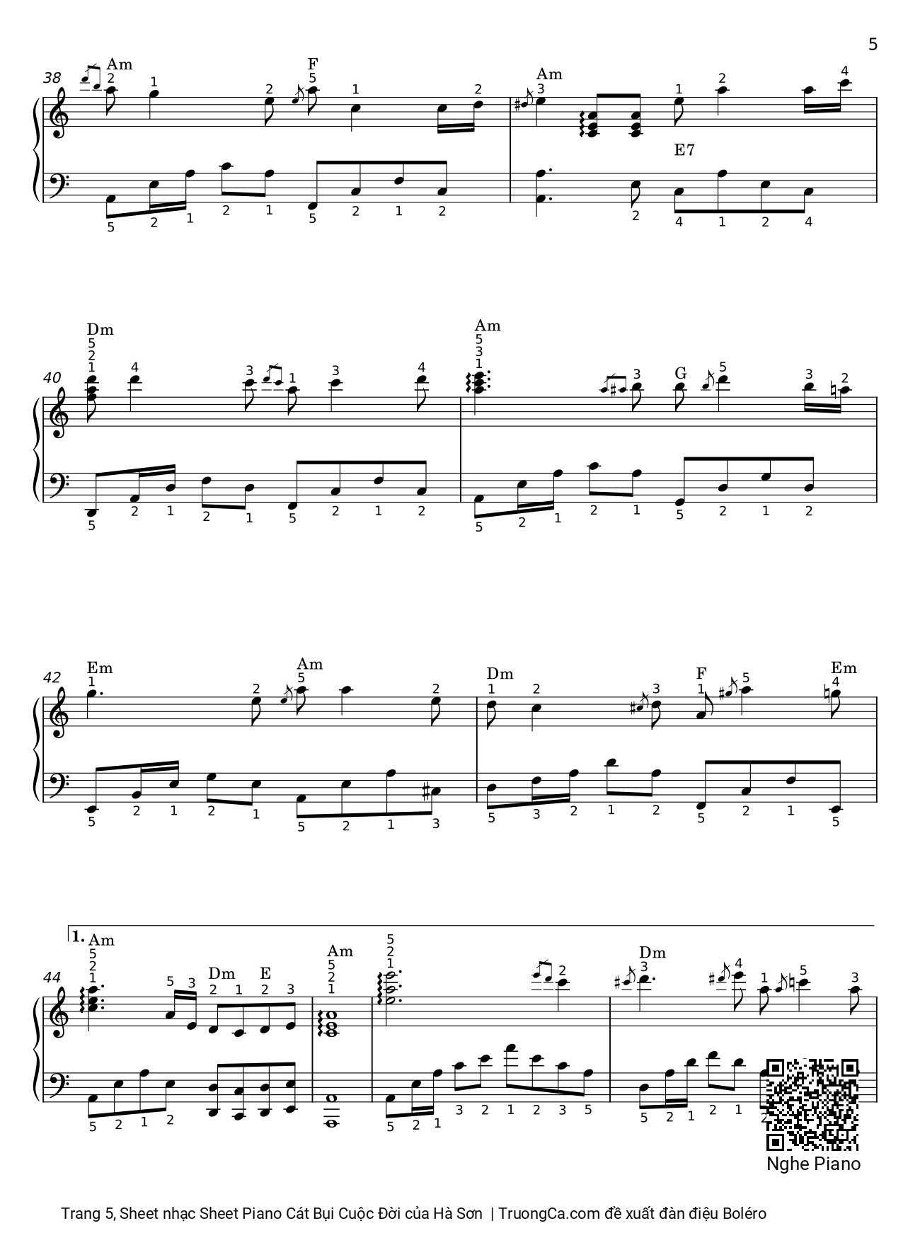 Trang 5 của Sheet nhạc PDF bài hát Sheet Piano Cát Bụi Cuộc Đời - Hà Sơn, 