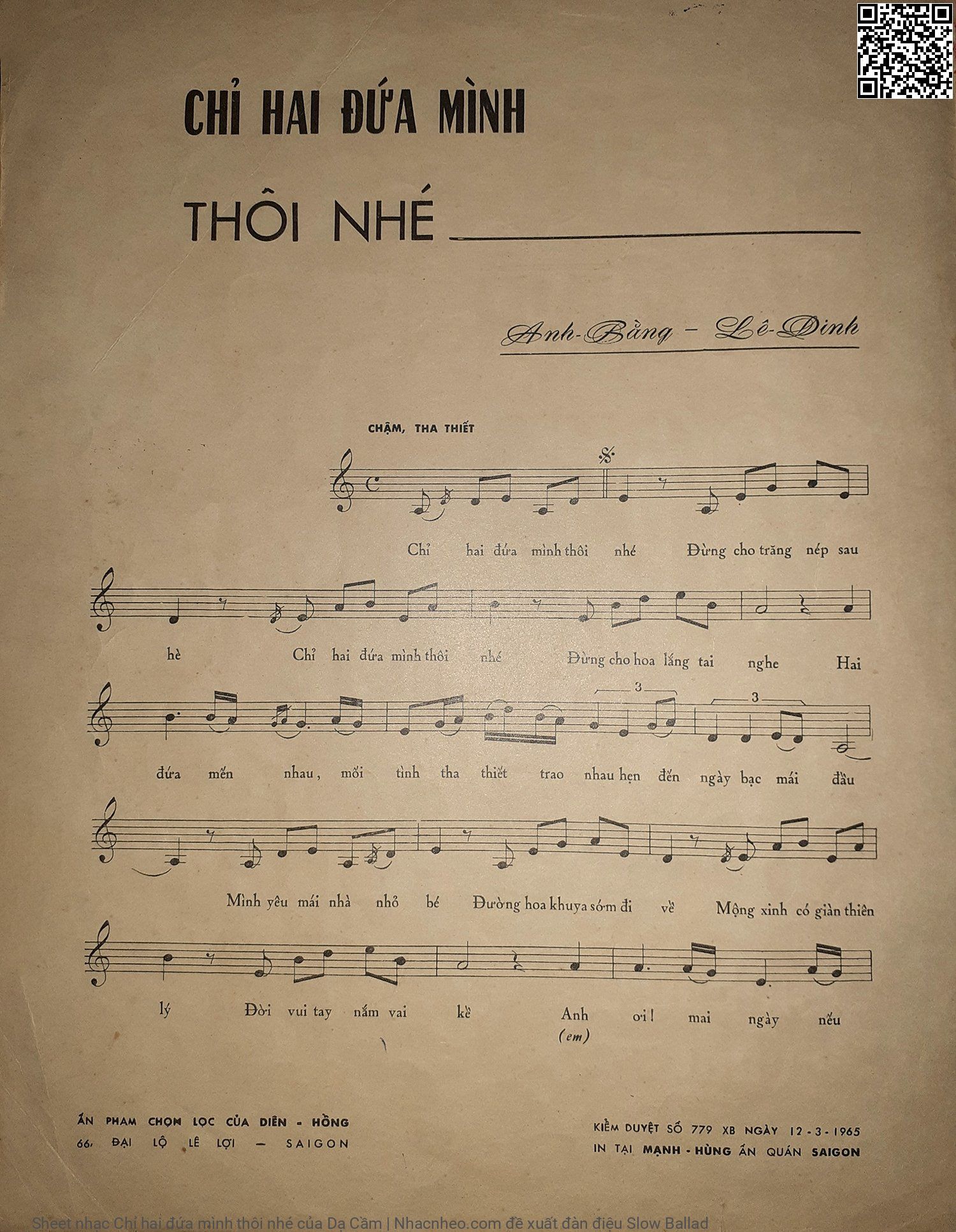 Trang 2 của Sheet nhạc PDF bài hát Chỉ hai đứa mình thôi nhé - Dạ Cầm, Ngâm thơ:Người ở nơi nào nghe ta thầm thì hôm nay