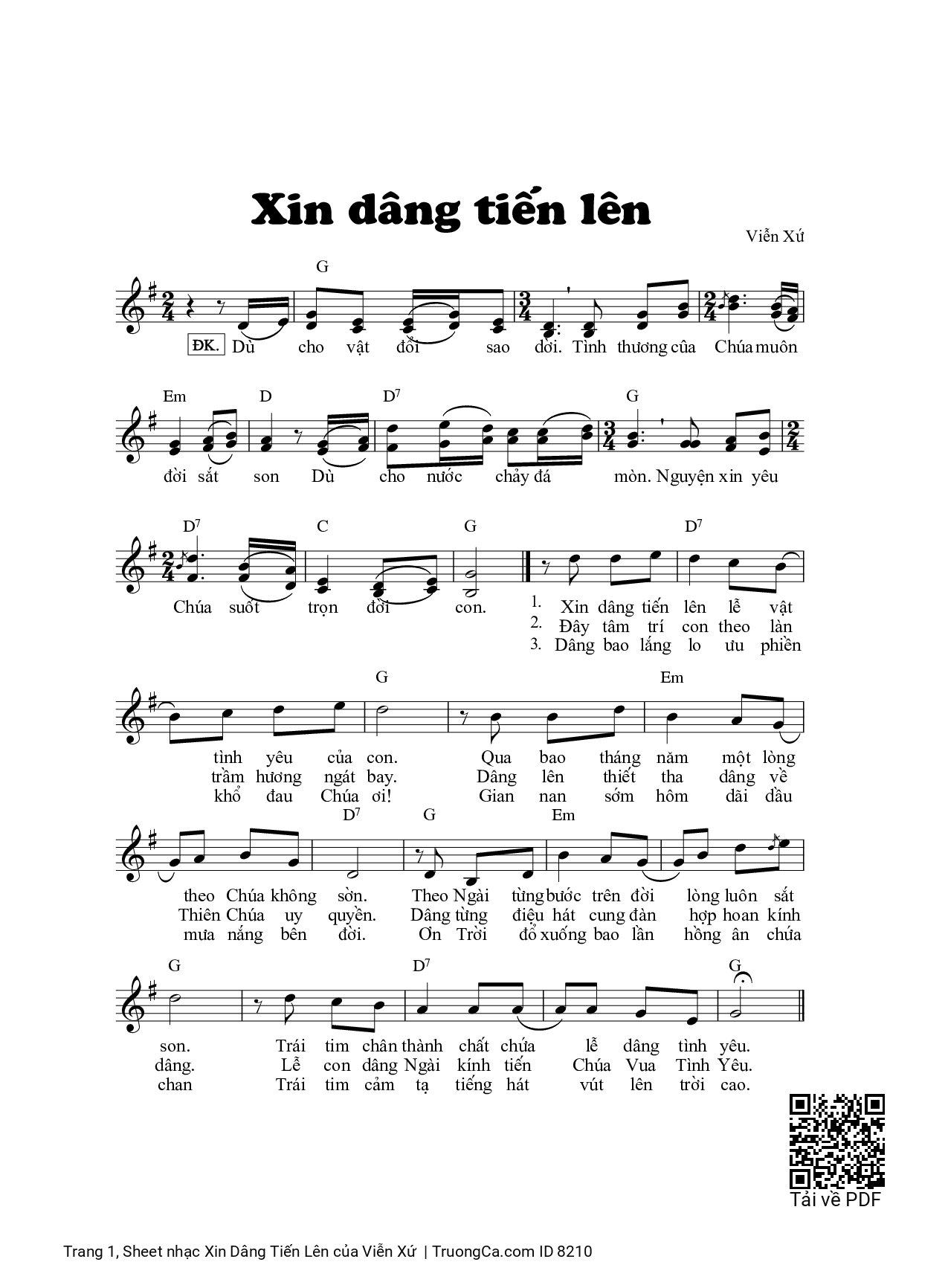 Xin Dâng Tiến Lên