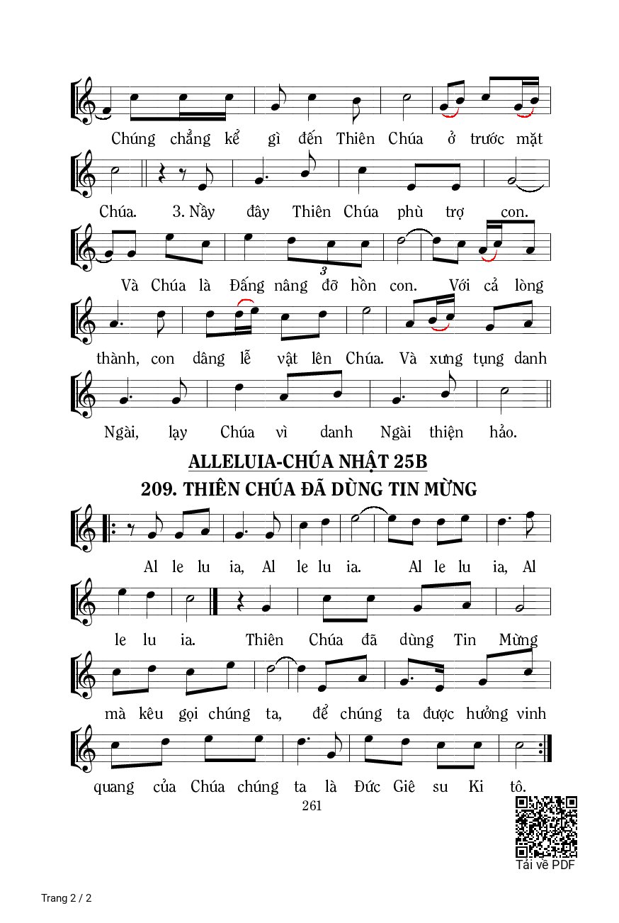 Trang 2 của Sheet nhạc PDF bài hát Thánh Vịnh 53, Chúa Là đấng Nâng đỡ - Mi Trầm, ĐK. Chúa là Đấng nâng đỡ hồn con,nâng đỡ hồn con.