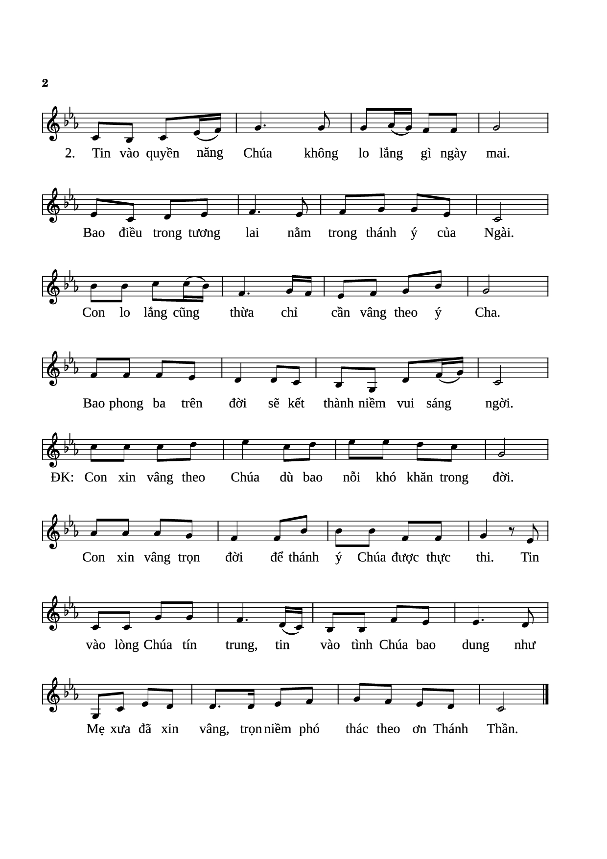 Lời mời gọi của Chúa luôn gây xáo trộn đời con, Trang 2