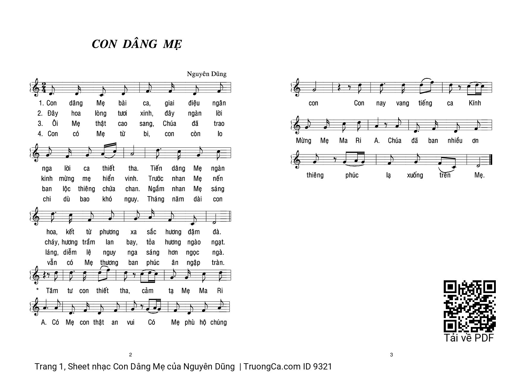 Con Dâng Mẹ - Nguyên Dũng