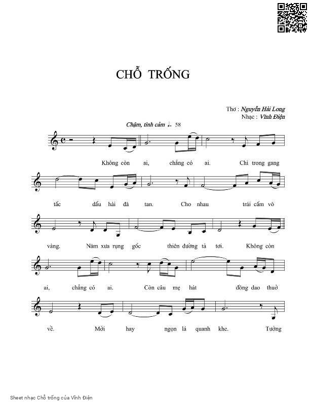 Chỗ trống - Vĩnh Điện