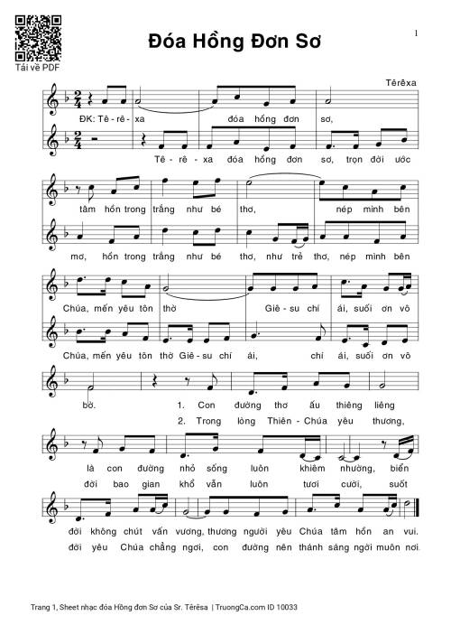 đóa Hồng đơn Sơ