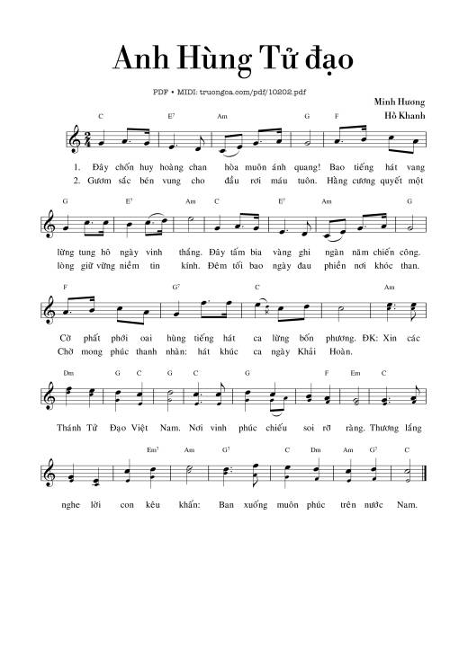 Anh Hùng Tử đạo - Đây chốn huy hoàng