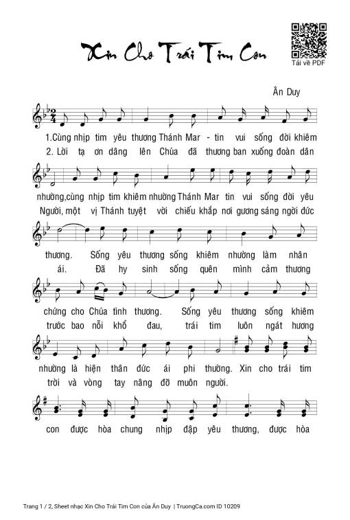 Xin Cho Trái Tim Con