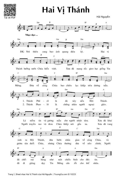 Hai Vị Thánh - Hải Nguyễn