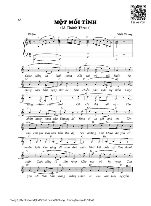 Một Mối Tình - Viết Chung