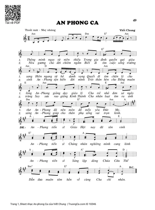 An-phong Ca - Viết Chung