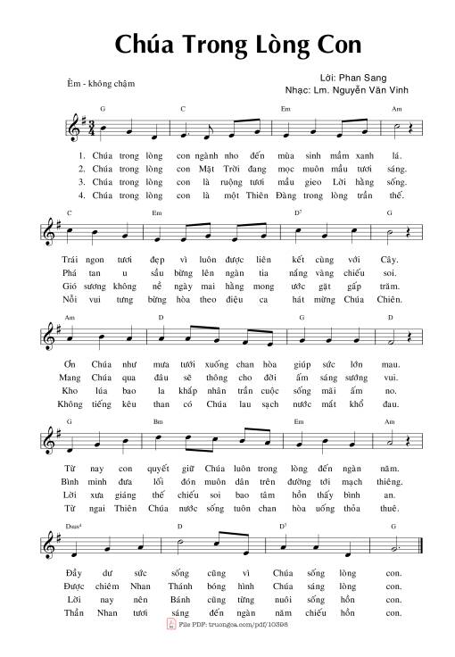 Chúa Trong Lòng Con