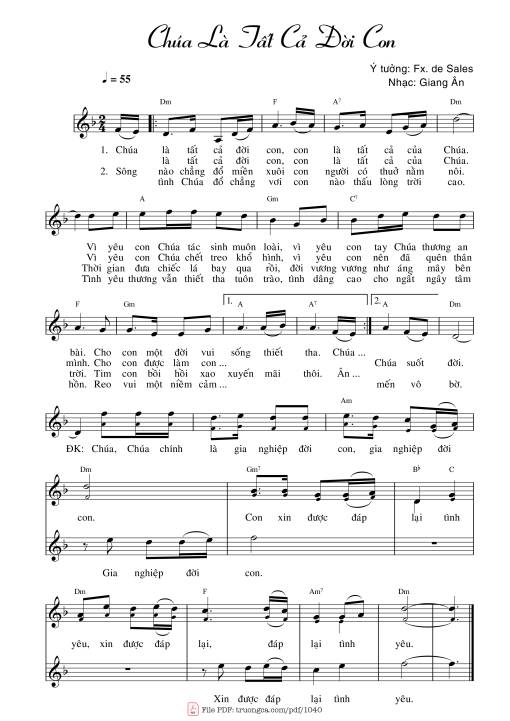 Chúa là tất cả đời con