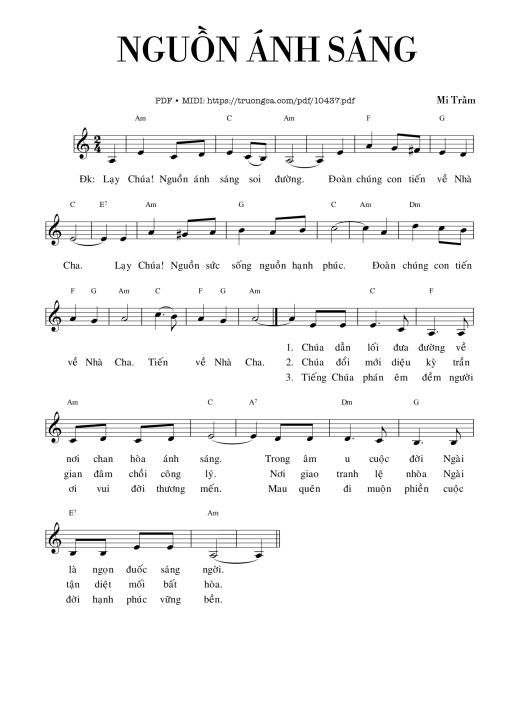 Nguồn ánh Sáng - Mi Trầm