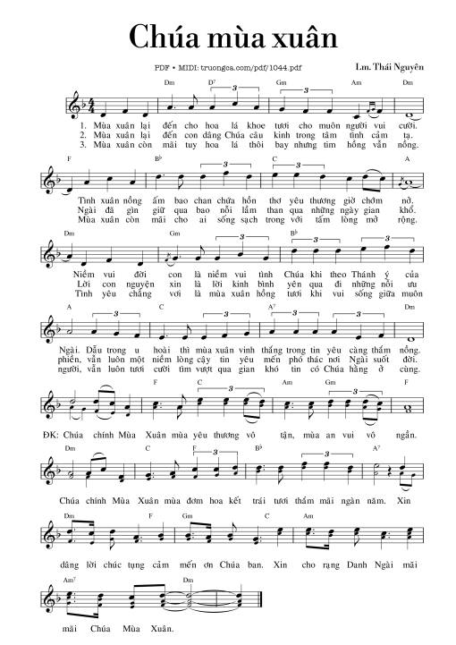 Chúa mùa xuân - Lm. Thái Nguyên