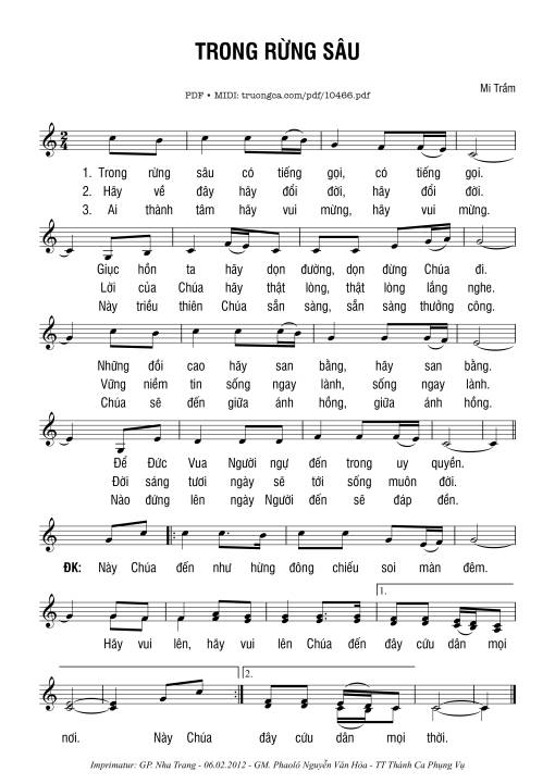 Trong Rừng Sâu - Mi Trầm