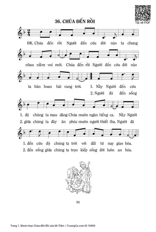 Sheet nhạc PDF bài Chúa đến Rồi